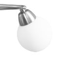 vidaXL Stropná lampa+keramické tienidlá na 3 žiarovky E14, biela guľa