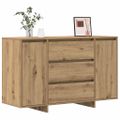 vidaXL Servírovacia skriňa Remeselný dub 120 x 41 x 75 cm