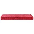 vidaXL Podložky na paletový nábytok 2 ks vínové bavlnené