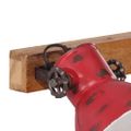 vidaXL Stolová lampa 25 W šmuhovaná červená 45x25 cm E27