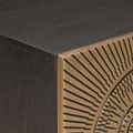 vidaXL TV skrinka s poličkou s úložiskom Mosadzná 105 x 30 x 35 cm