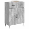 vidaXL Servírovacia skriňa Sivá sonoma 66 x 34,5 x 89,5 cm