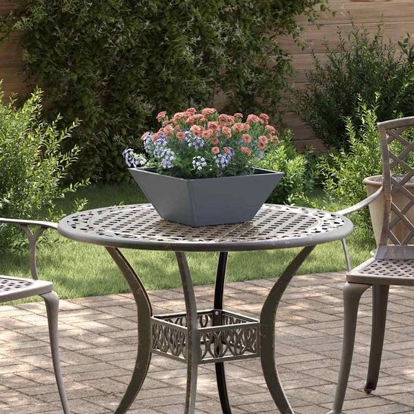 vidaXL Záhradný kvetináč 5 pcs Antracit 35 x 35 x 15 cm