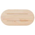 vidaXL Stolová doska 70x35x2,5 cm masívne borovicové drevo oválny tvar