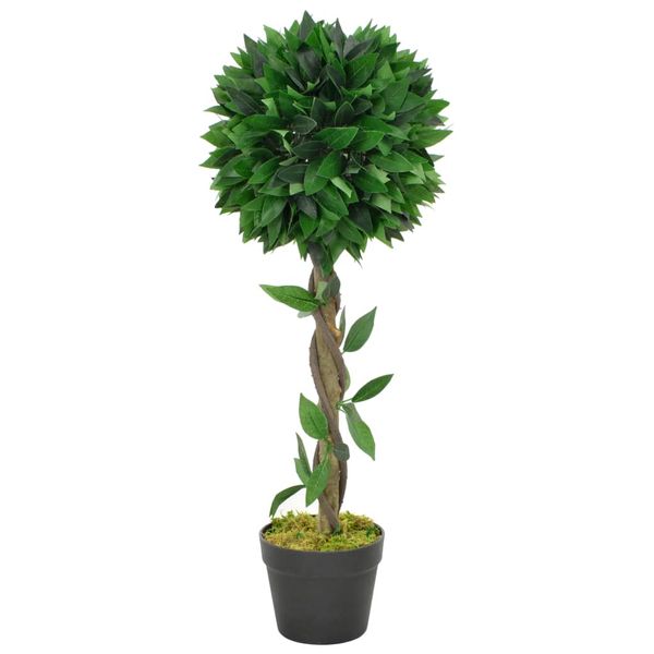 vidaXL Umelá rastlina, vavrín s kvetináčom, zelená 70 cm