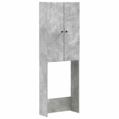 vidaXL Toaletná skriňa BREDA Betónovo sivá 66 x 25,5 x 190 cm