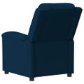 vidaXL Elektrické masážne kreslo modré zamat
