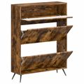 vidaXL Skriňa na topánky BREDA 78 x 24 x 103 cm Kompozitné drevo