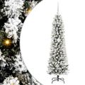 vidaXL Umelý vianočný stromček Biela 150 cm PVC, kov a plast