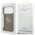 Púzdro Guess Grained Big 4G Classic Logo pre iPhone 17 Pro Max hnedá