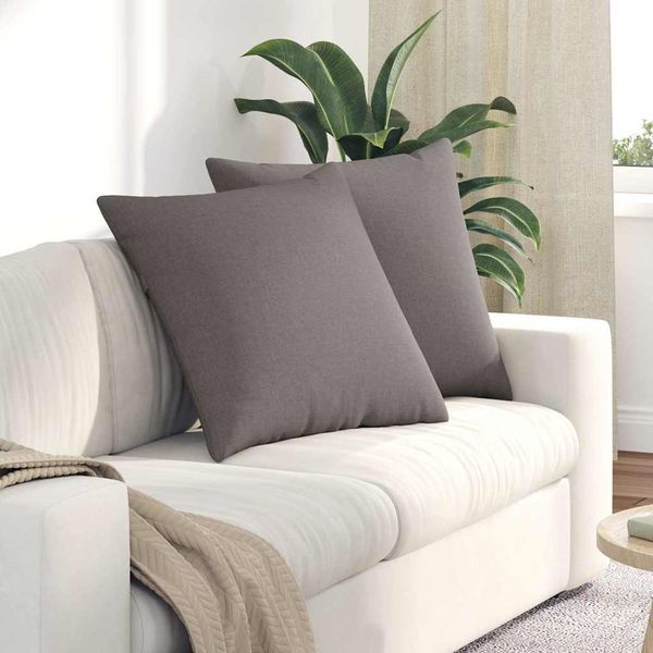vidaXL Vankúše na pohovku 2 pcs Sivohnedá 80 x 80 cm látka