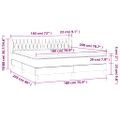 vidaXL Posteľný rám boxsping s matracom tmavomodrý 180x200 cm zamat