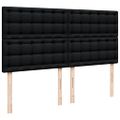 vidaXL Posteľný rám boxspring s matracom čierny 180x200 cm látka