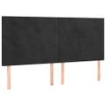 vidaXL Posteľný rám boxspring s matracom čierny 200x200 cm zamat