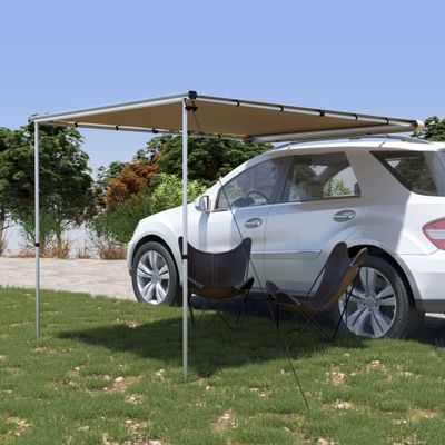 vidaXL Markíza pre obytné automobily a karavany 2x2,5x2,15 m béžová