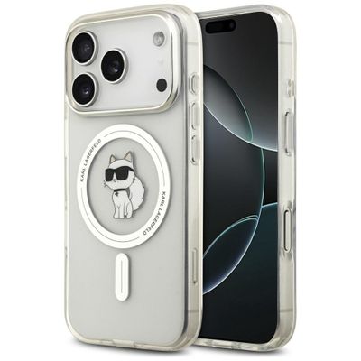 Karl Lagerfeld IML Choupette MagSafe case for iPhone 17 Pro transparent