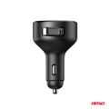 Nabíjačka do auta výsuvná C kábel + USB C port 12/24V 60W AMiO-04368