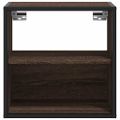 vidaXL Nástenné nočné stolíky 2 ks hnedý dub 40x31x39,5 cm