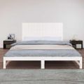 vidaXL Nástenné čelo postele biele 204x3x90 cm masívna borovica