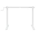 vidaXL Rám stola na státie biely (94-135)x60x(70-114) cm oceľ