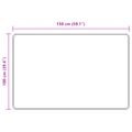 vidaXL Behúň MARSA Sivá 100 x 150 cm Polyester a PVC