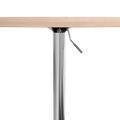 vidaXL Barový stolík Ø50x90,5 cm dubový masív