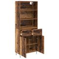 vidaXL Highboard 2 ks Staré drevo 69,5 x 34 x 180 cm