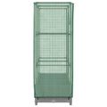 vidaXL Záhon s krytom na skleník ratanový vzhľad 80x40x123 cm