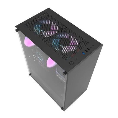Počítačová skriňa Darkflash DK100 (čierna)