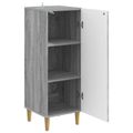 vidaXL Servírovacia skriňa Sivý Sonoma 33 x 34,5 x 90 cm