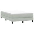 vidaXL Box Spring Posteľ bez matraca Svetlosivá 100x220 cm Zamat