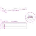 vidaXL Nástenné police 2 ks 100x23,5cm strieborné nehrdzavejúca oceľ