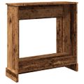 vidaXL Obloženie krbu staré drevo 90x30x90 cm kompozitné drevo