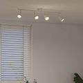 vidaXL Stropné bodové svetlo so bodmi Biela 70 x 12,5 x 10,5 cm Kov