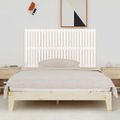 vidaXL Nástenné čelo postele biele 166x3x90 cm masívna borovica
