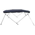 vidaXL Strieška Bimini so 4 oblúkmi a stenami 243x(185-198)x137 cm