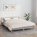 vidaXL Záťažová prikrývka bledokrémová 220x240 cm 15 kg látka
