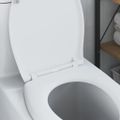 vidaXL WC sedadlo Biela 47 x 37 x 4 cm Duroplast