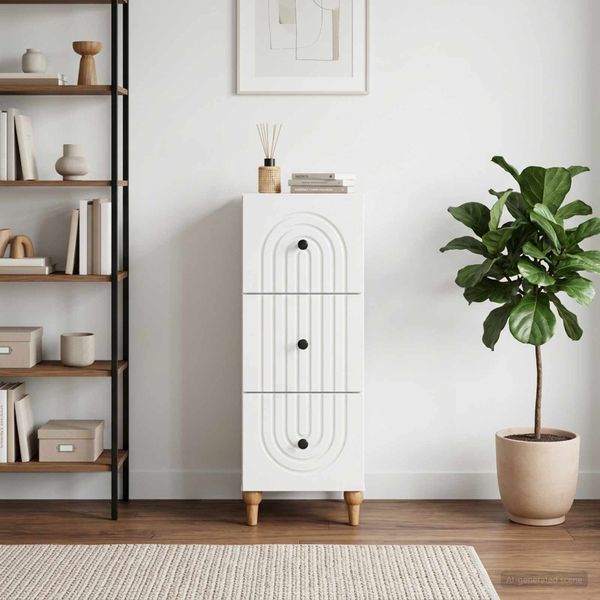vidaXL Zásuvkový kabinet 33 x 34,5 x 90 cm Kompozitné drevo