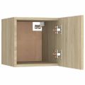vidaXL Nočné stolíky 2 ks, dub sonoma 30,5x30x30 cm, kompozitné drevo