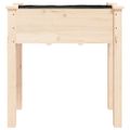 vidaXL Kvetináč s vložkou 71x37x76 cm jedľový masív