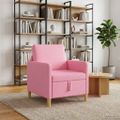 vidaXL Sofa s úložným priestorom Ružová 72 x 78 x 87 cm Polyester