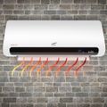 Air curtain LTC with ceramic heating element 1100/2200W with remote control