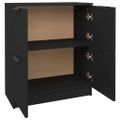 vidaXL Komoda čierna 60x30x70 cm kompozitné drevo