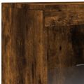 vidaXL Komoda s LED svetlami dymový dub 162x37x100 cm