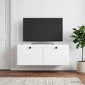 vidaXL Nástenná TV skrinka 78,5 x 31 x 30 cm Biela Kompozitné drevo
