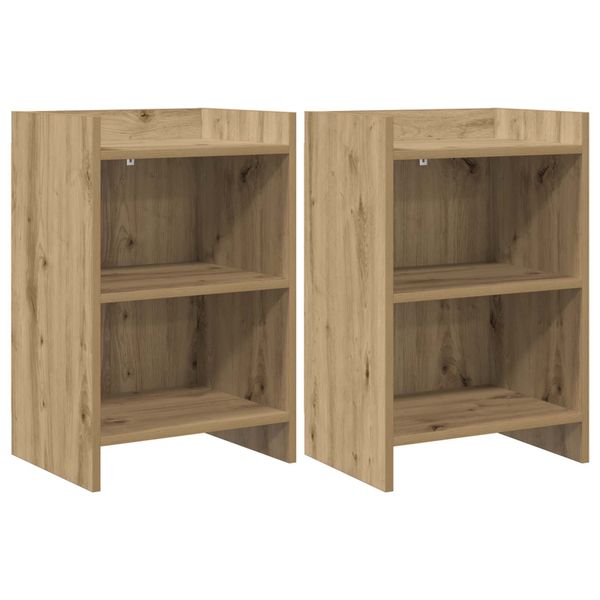 vidaXL Nočné stolíky 2 pcs Dub artisan 40 x 30 x 60 cm