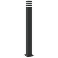 vidaXL Vonkajšie stojace lampy 3 ks čierna 110 cm hliník