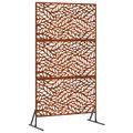 vidaXL Záves na zabezpečenie súkromia 100 x 50 x 180 cm Hrdzavý