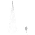vidaXL Vianočný stromček na stožiar teplé biele svetlo 1134 LED 800 cm